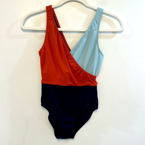 SOLID AND STRIPED THE BALLERINA ONESIE - BLACK/LIGHT BLUE/RED - Picture 7 of 10